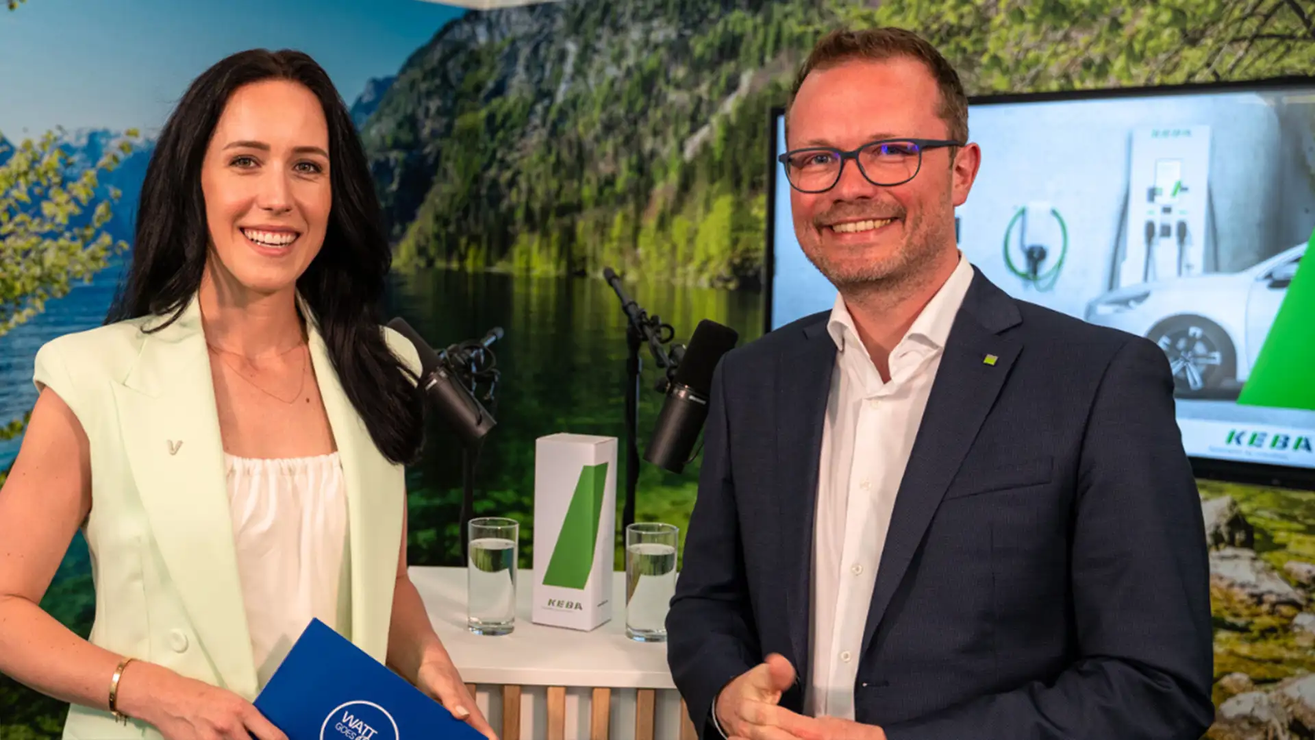 Kathrin Hanzl im Gespräch mit Stefan Richter, CEO der KEBA Energy Automation GmbH.