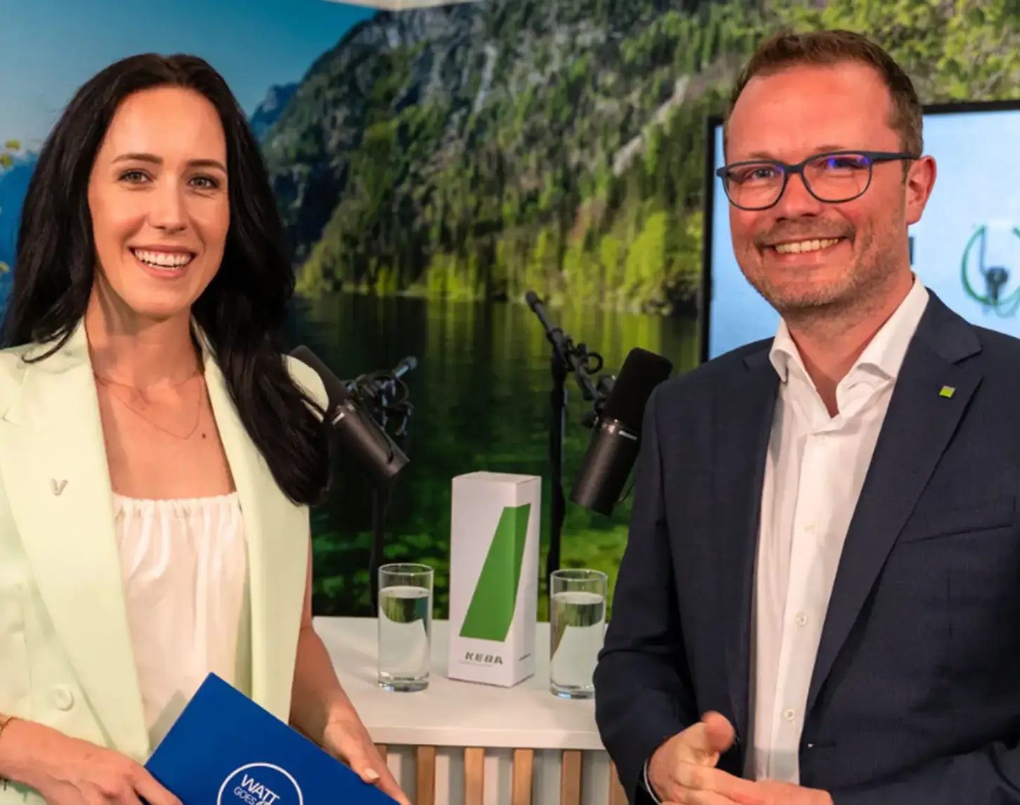 Kathrin Hanzl im Gespräch mit Stefan Richter, CEO der KEBA Energy Automation GmbH.