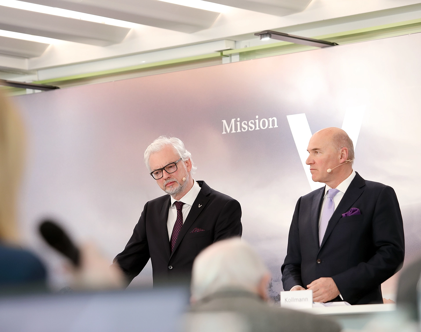 We take a look at VERBUND CEO Michael Strugl and VERBUND CFO Peter F. Kollmann at a press conference.