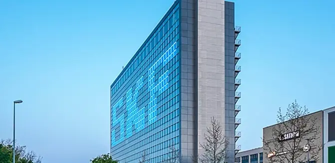 Das Bild zeigt das Headquarter von SKF in Schweinfurth.
